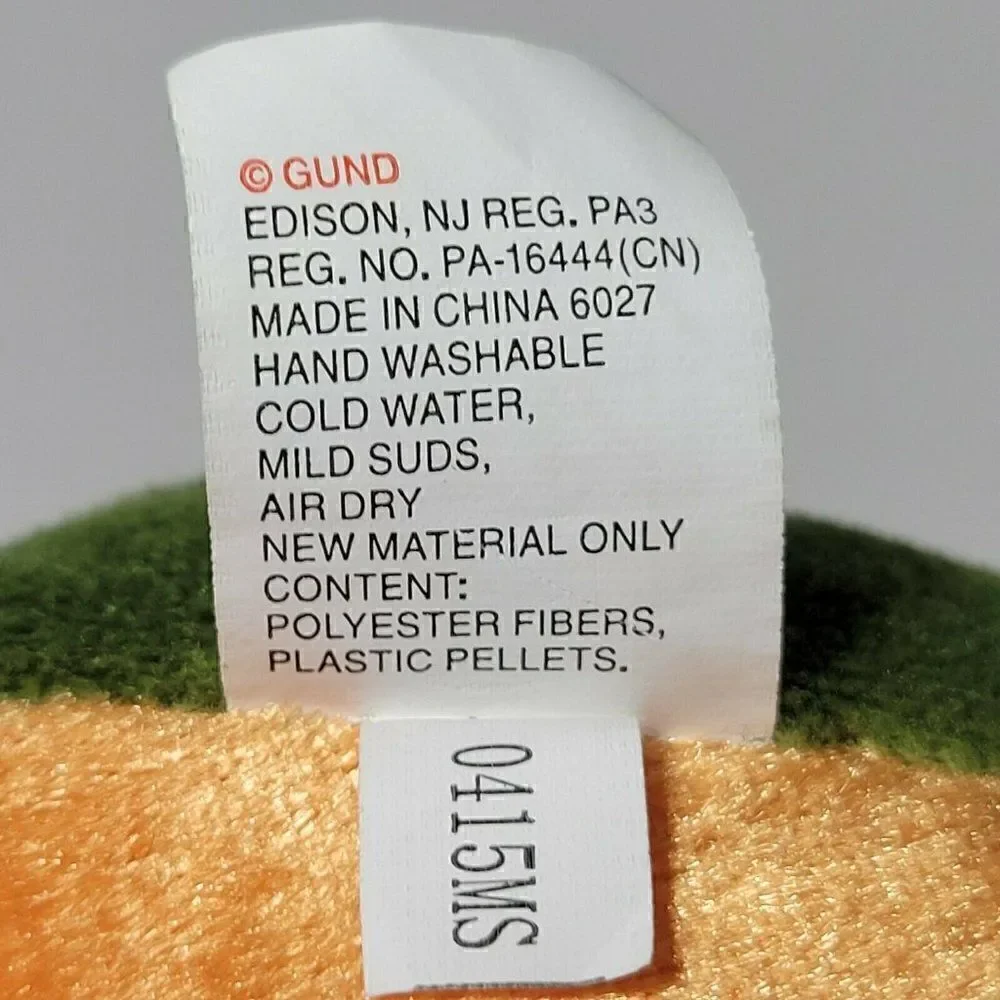 ‎RARE GUND Dragon Plush FIRESWORTH Lost Tooth Stuffed Animal Tooth Fairy Green